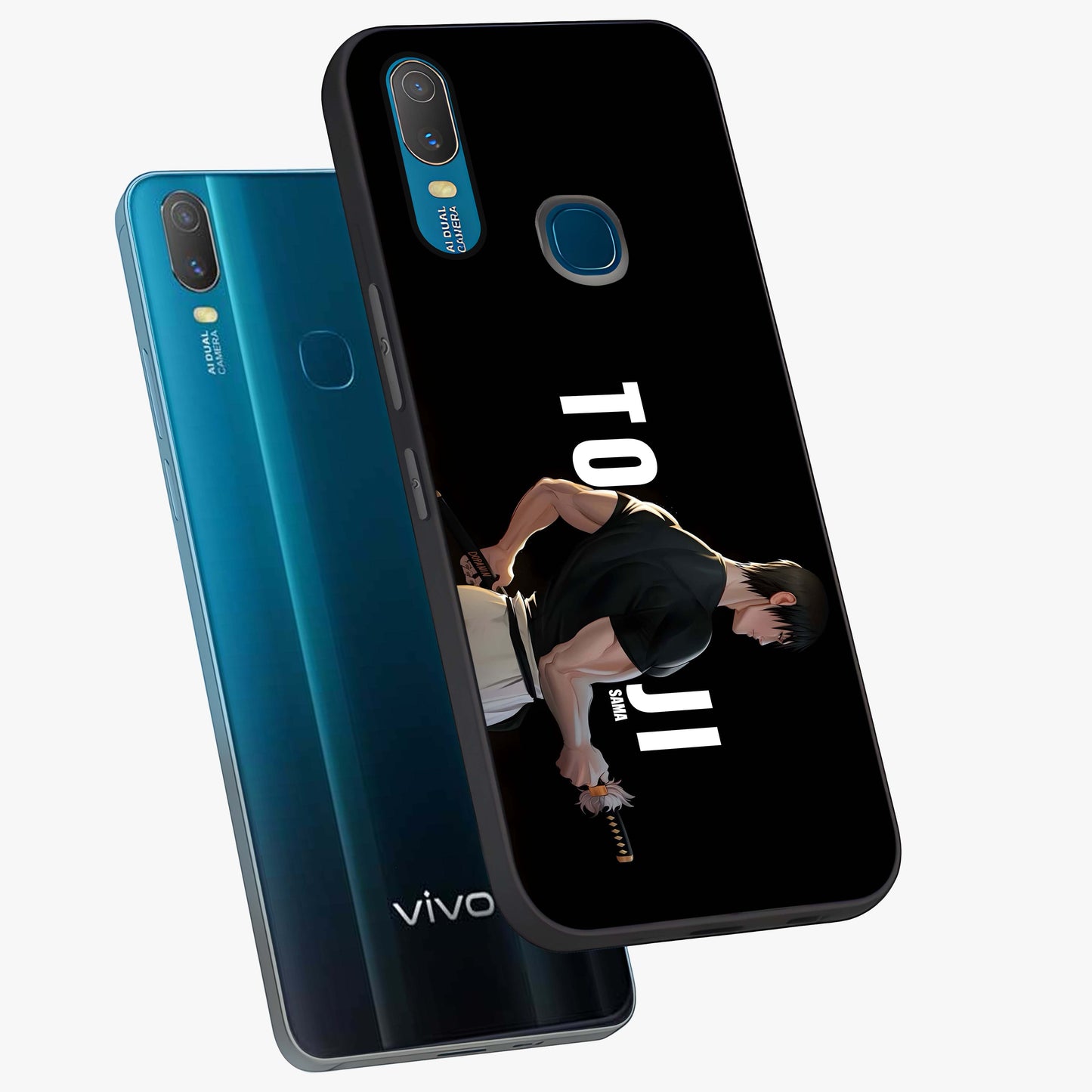 Midnight Blade Resolve Glass Case displayed in angled mockup highlighting powerful blade illustration with dramatic dark aesthetic.
