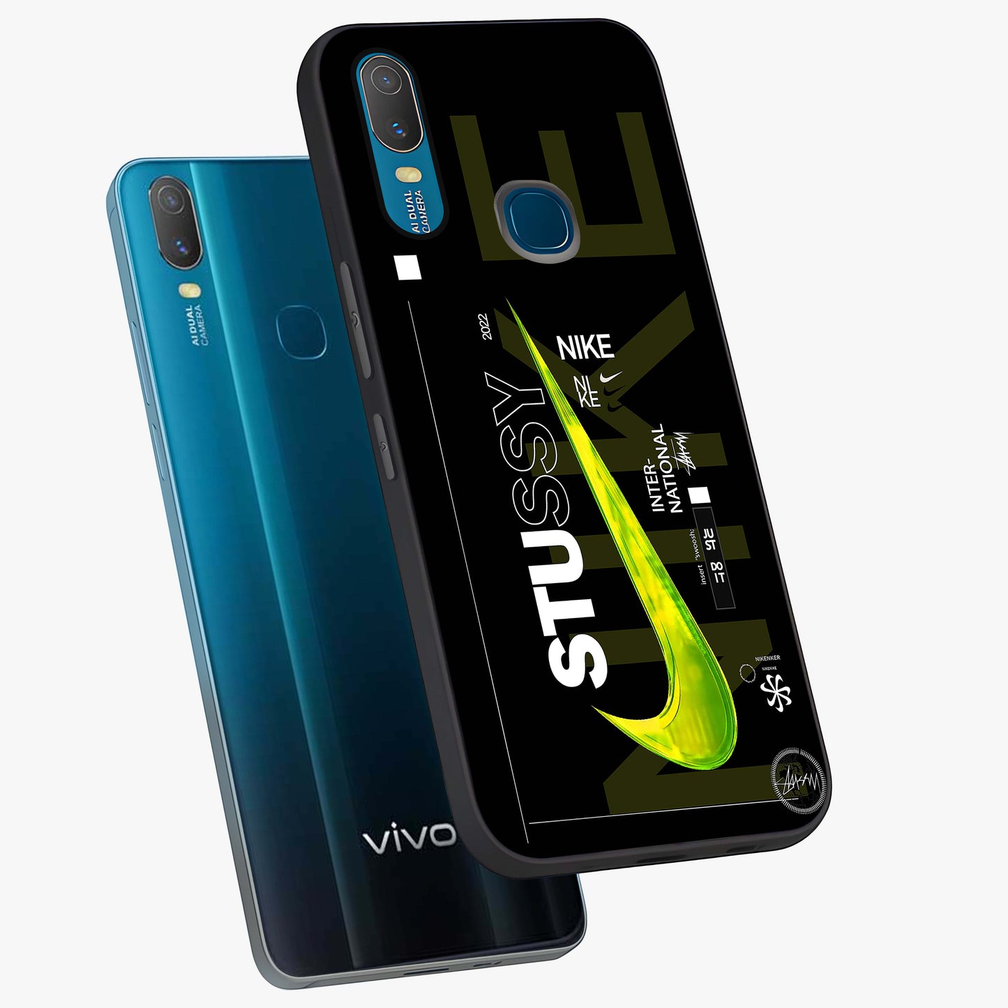 Neon Street Edition Glass Case displayed in angled mockup highlighting vibrant urban design with bold street aesthetic.