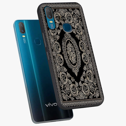 Noir Bloom Elegance Glass Case displayed in angled mockup highlighting refined flower design with stylish noir aesthetic.