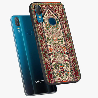 Persian Inspired Glass Case displayed in angled mockup highlighting intricate traditional design with elegant cultural aesthetic.
