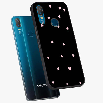 Pink Love Drops Glass Case displayed in angled mockup highlighting cute love drop design with vibrant pink aesthetic.