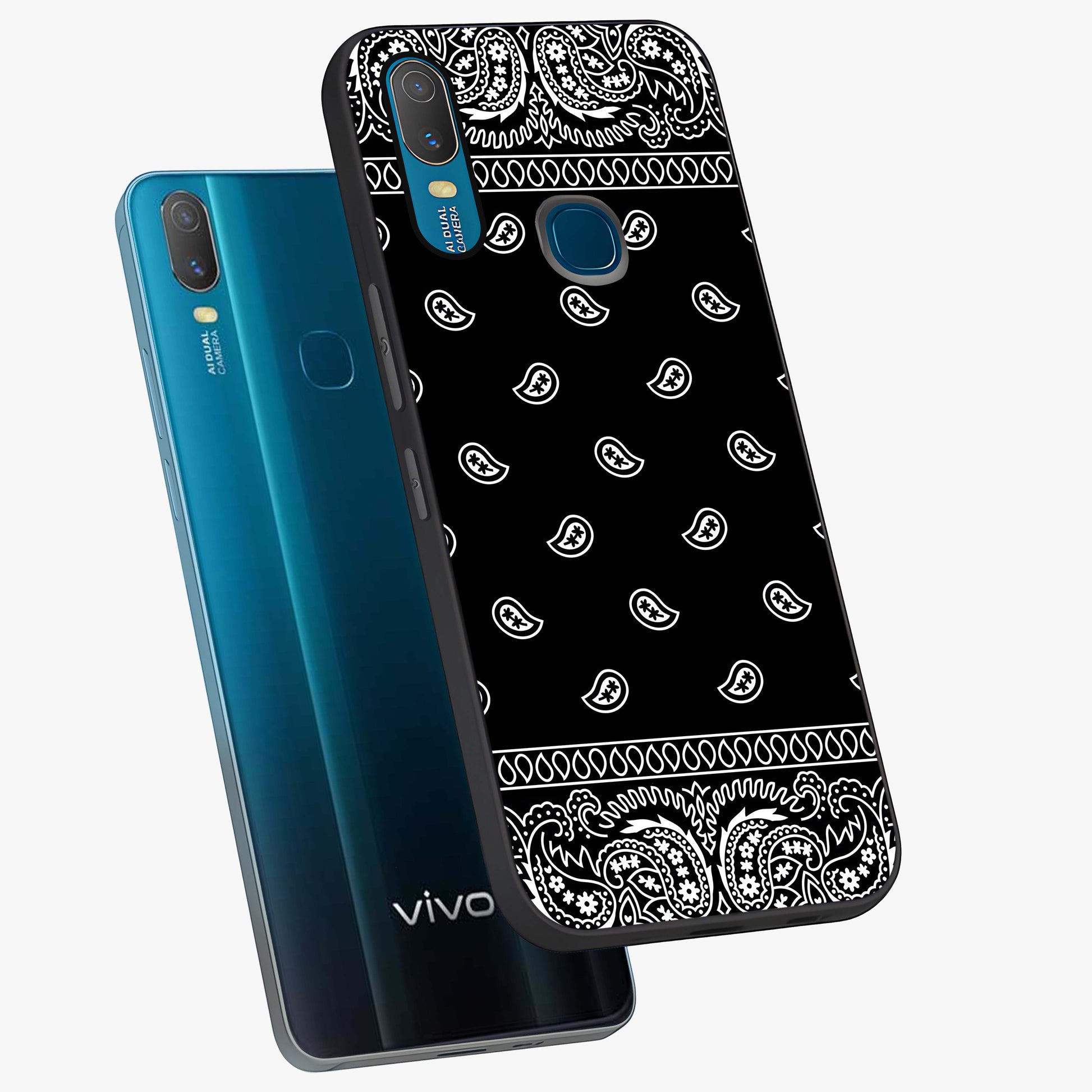 Retro Rebel Threads Glass Case displayed in angled mockup highlighting retro inspired graphic design with rebellious aesthetic.