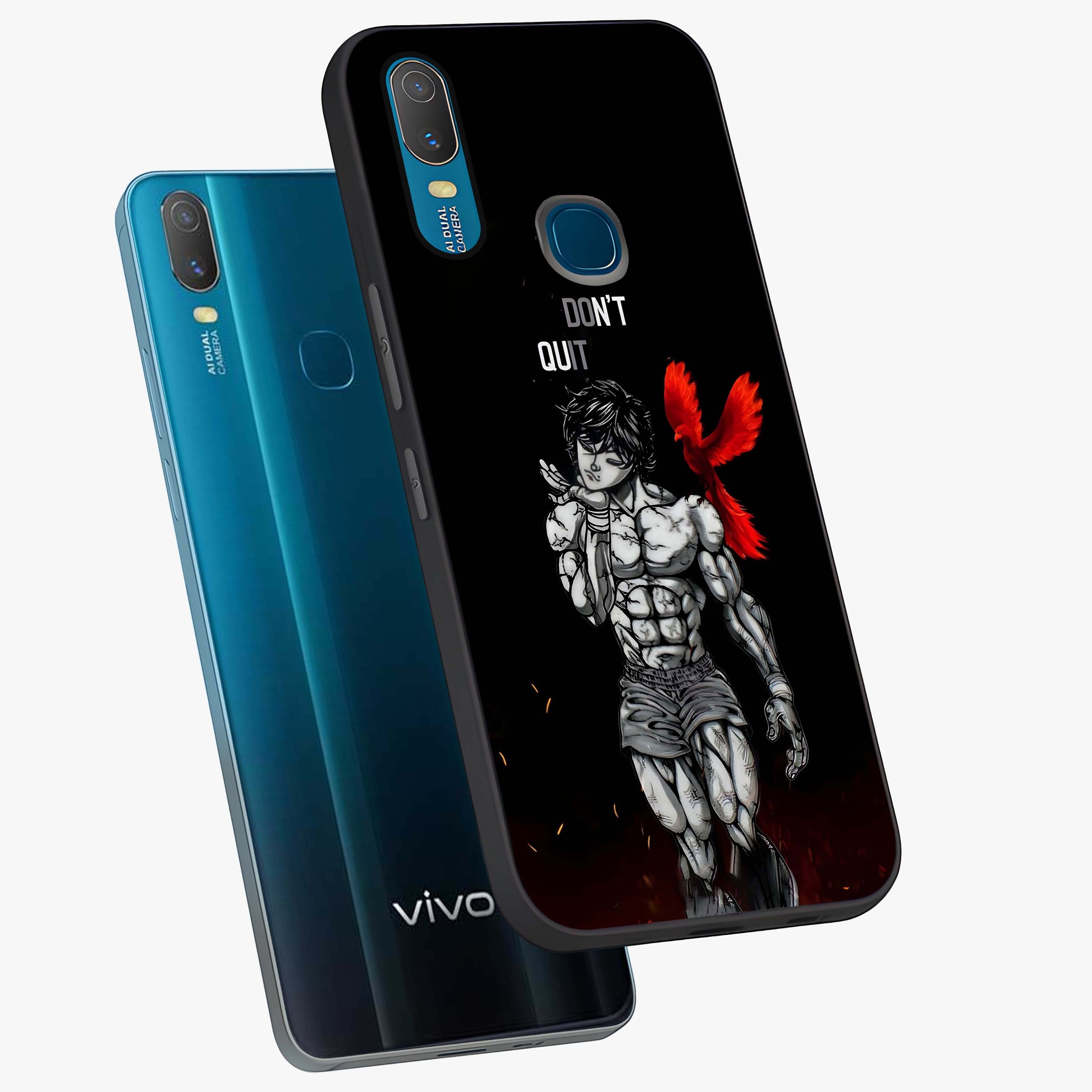 Rise Beyond Limits Glass Case displayed in angled mockup highlighting inspiring message design with modern aesthetic style.