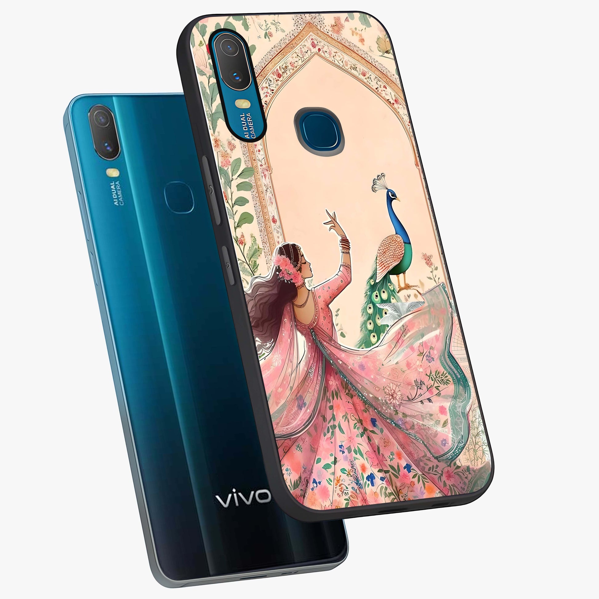 Royal Grace Muse Glass Case displayed in angled mockup highlighting graceful design with refined royal aesthetic.