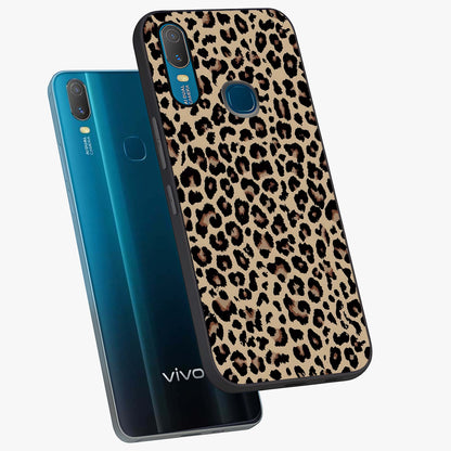 Savage Chic Pattern Glass Case displayed in angled mockup highlighting bold fashion inspired design with chic aesthetic.