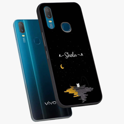 Silent Night Row Glass Case displayed in angled mockup highlighting peaceful evening design with dreamy night aesthetic.