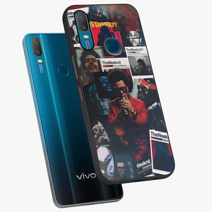 The Weeknd Glass Case displayed in angled mockup highlighting stylish pop culture inspired design with modern aesthetic.