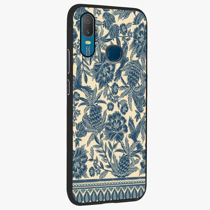 Heirloom Wild Bloom Glass Case upright view showcasing delicate wildflower artwork with timeless floral theme.
