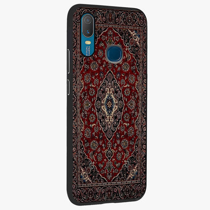 Heritage Carpet Royale Glass Case upright view showcasing detailed ornamental artwork with luxurious traditional theme.