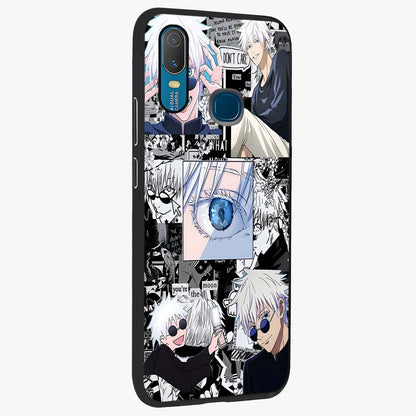 Infinity Sorcerer Chaos Glass Case upright view showcasing dramatic sorcerer artwork with chaotic mystical theme.