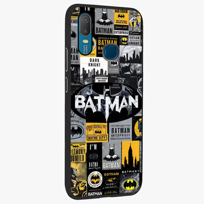 Knight Gotham Rise Glass Case upright view showcasing bold vigilante themed artwork with gothic city vibe.