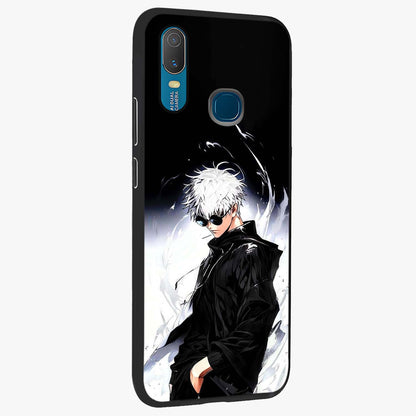 Limitless Shadow King Glass Case upright view showcasing bold shadow warrior artwork with epic fantasy theme.