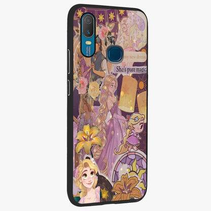 Magical Tangled Dream Glass Case upright view showcasing enchanting artistic artwork with dreamy fantasy theme.