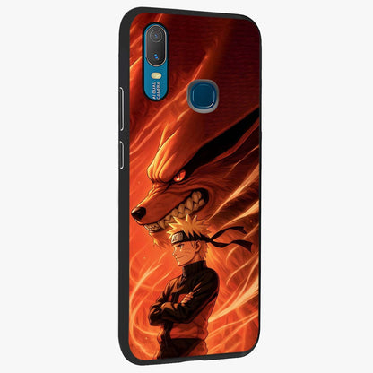 Nine Tails Legacy Glass Case upright view showcasing dramatic nine-tails artwork with intense anime themed design.