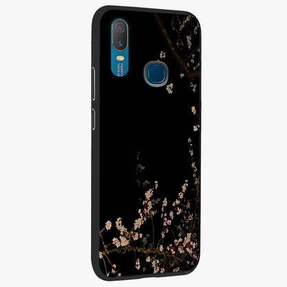Petal Moon Light With Custom Name Glass Case upright view showcasing elegant floral moon artwork with personalized aesthetic.