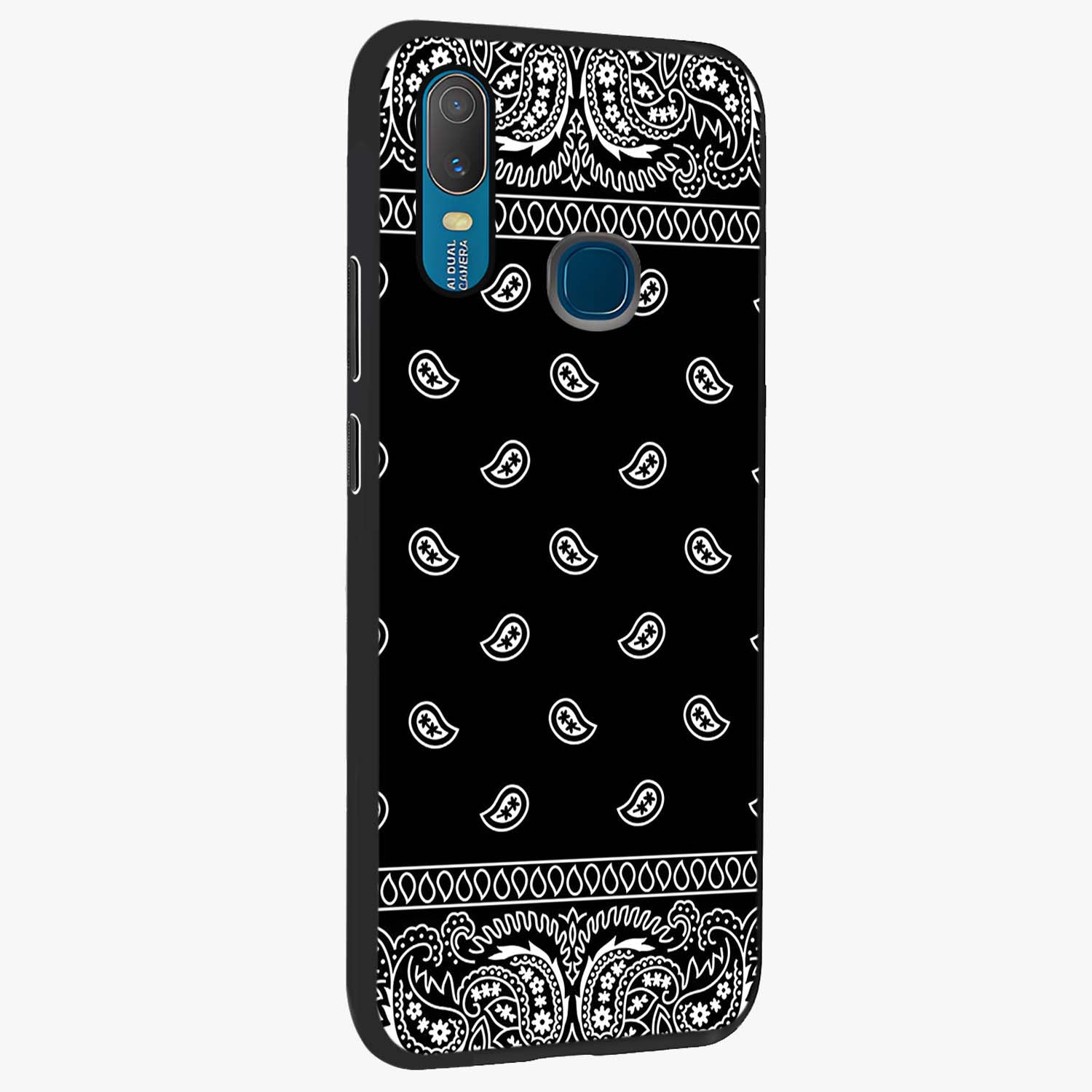 Retro Rebel Threads Glass Case upright view showcasing stylish vintage artwork with bold retro theme.