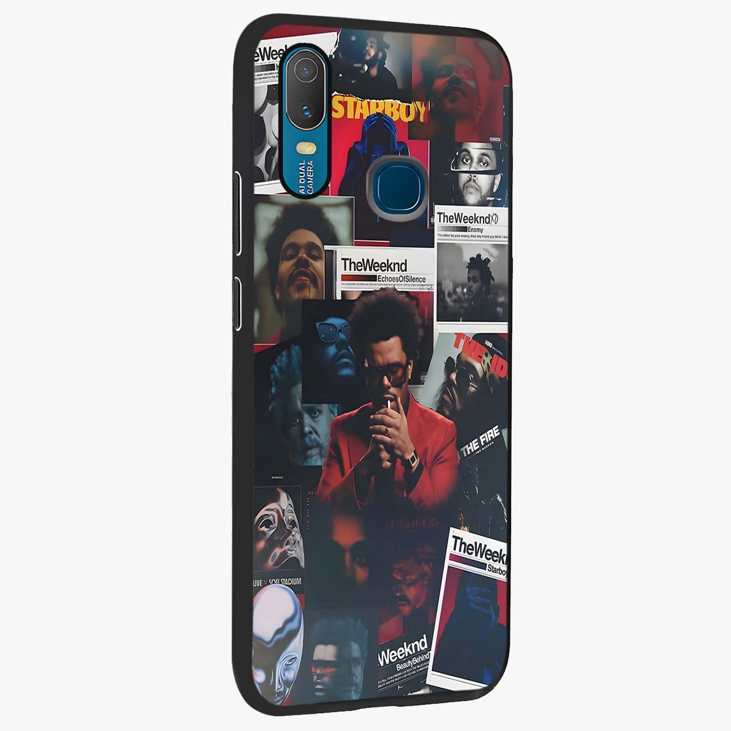 The Weeknd Glass Case upright view showcasing bold music themed artwork with contemporary artistic style.