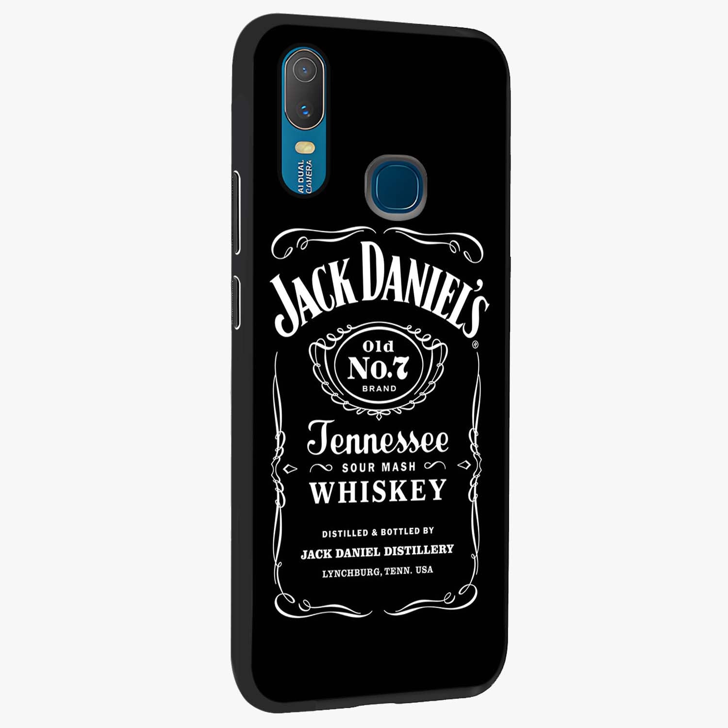 Vintage Whiskey Heritage Glass Case upright view showcasing stylish vintage whiskey artwork with timeless bar culture theme.
