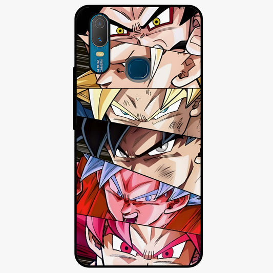 Anime Character Glass Case showing flat back view with vibrant anime artwork and glossy glass finish.