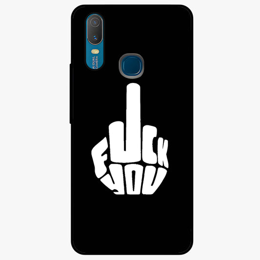 Rebel Mode On Glass Case showing flat back view with bold rebellious typography artwork and glossy glass finish.