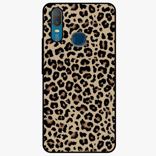 Savage Chic Pattern Glass Case showing flat back view with stylish patterned artwork and glossy glass finish.