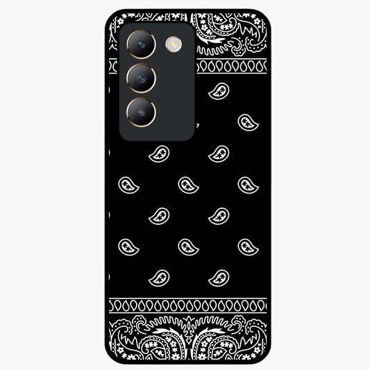 Retro Rebel Threads Glass Case showing flat back view with vintage street style artwork and glossy glass finish.
