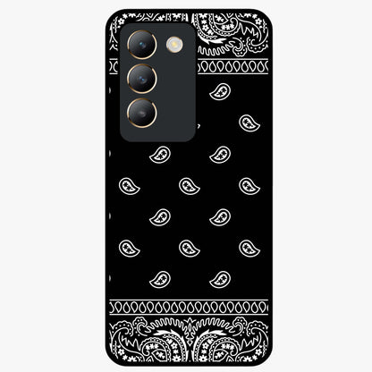 Retro Rebel Threads Glass Case showing flat back view with vintage street style artwork and glossy glass finish.