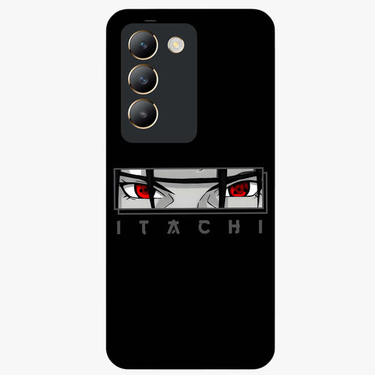 Scarlet Gaze Dominance Glass Case showing flat back view with striking red themed artwork and glossy glass finish.