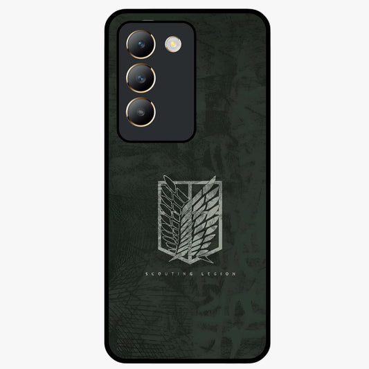 Wings Of Freedom Glass Case showing flat back view with symbolic wings artwork and glossy glass finish.