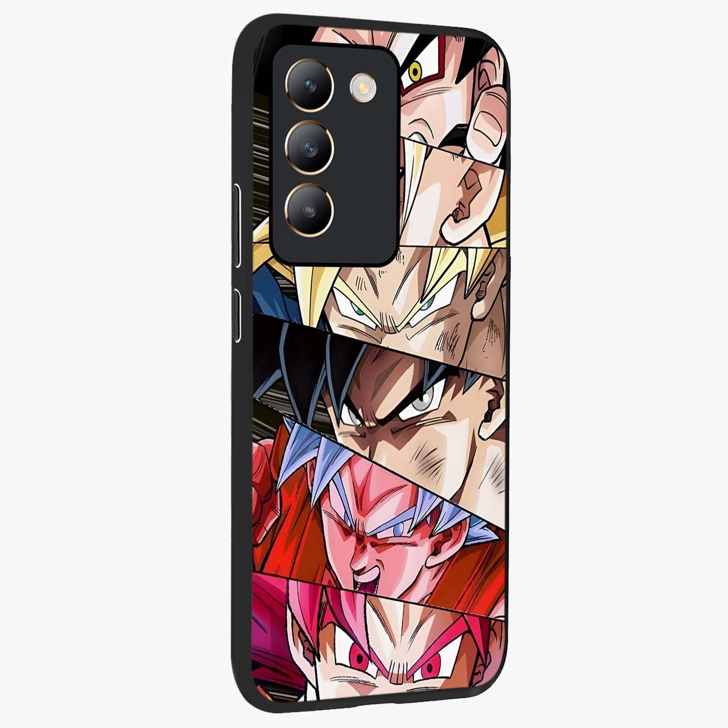 Anime Character Glass Case upright view showcasing expressive anime artwork with bold graphic style.