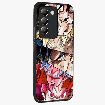 Anime Character Glass Case upright view showcasing expressive anime artwork with bold graphic style.