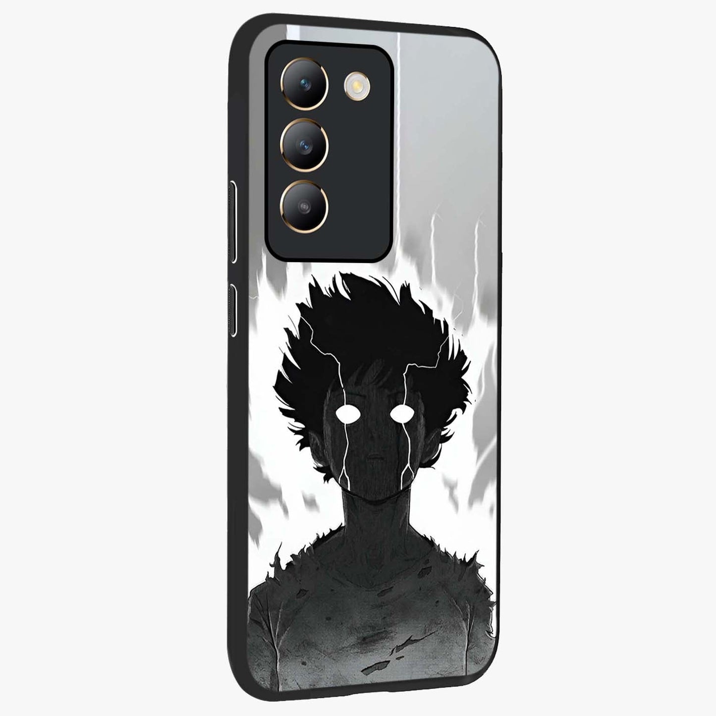 Awakened Inner Rage Glass Case upright view showcasing dramatic artwork with strong expressive aesthetic.