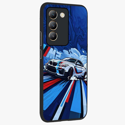 Drift Power Rush Glass Case upright view showcasing high speed racing artwork with bold automotive theme.