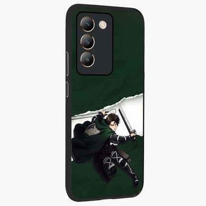 Emerald War Vanguard Glass Case upright view showcasing dramatic warrior artwork with bold fantasy theme.