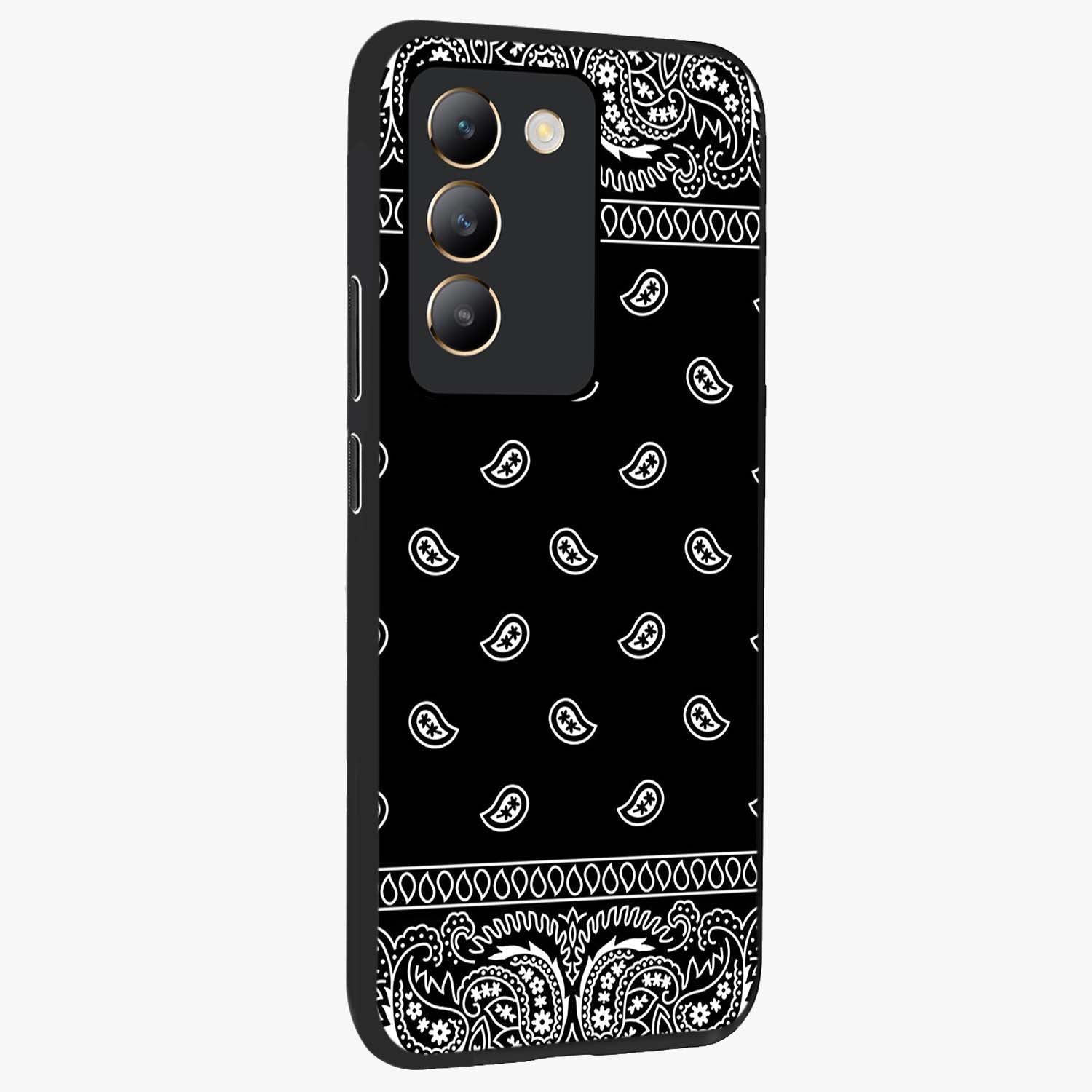 Retro Rebel Threads Glass Case upright view showcasing stylish vintage artwork with bold retro theme.