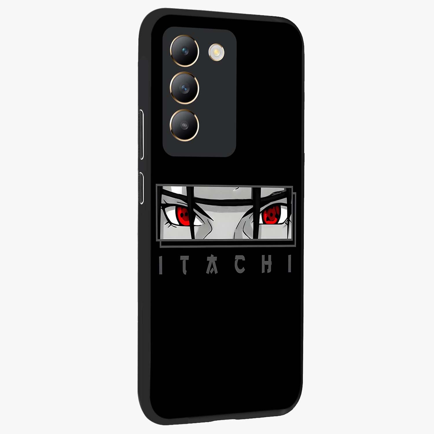 Scarlet Gaze Dominance Glass Case upright view showcasing powerful dramatic artwork with dominant artistic theme.