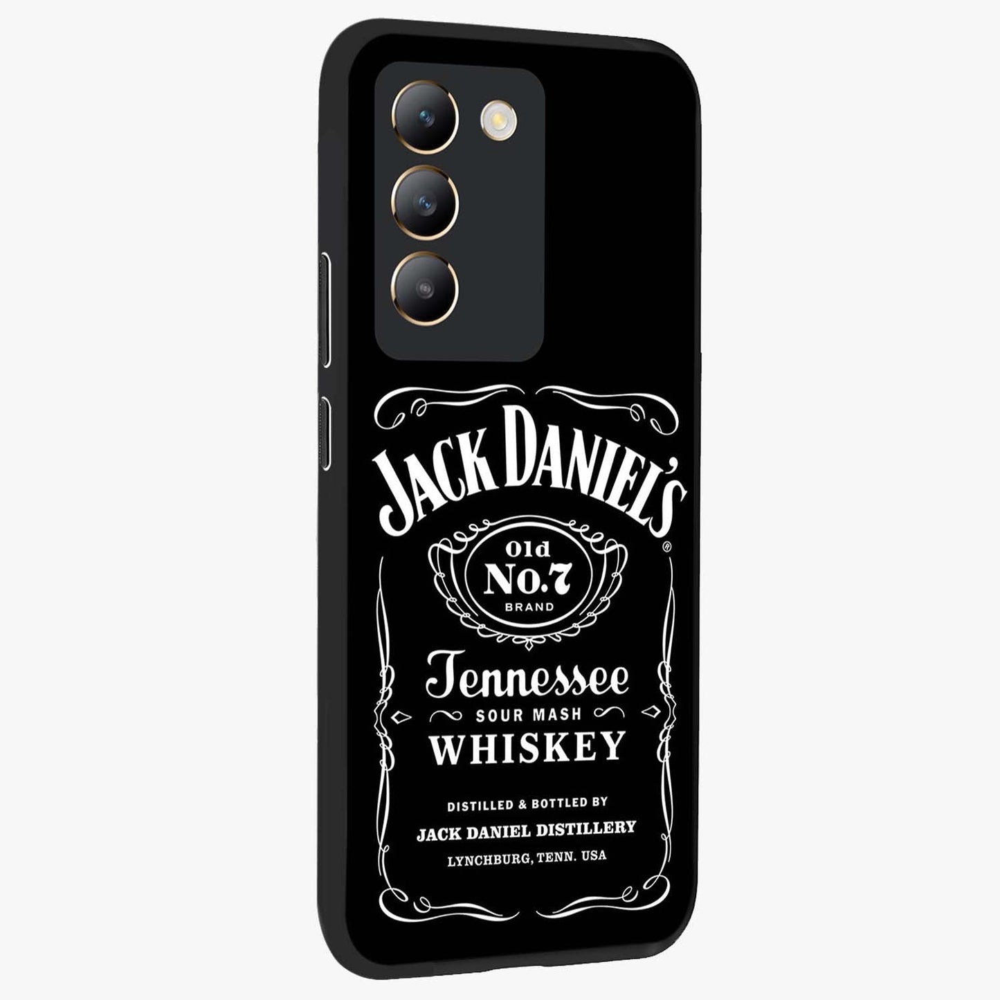 Vintage Whiskey Heritage Glass Case upright view showcasing stylish vintage whiskey artwork with timeless bar culture theme.