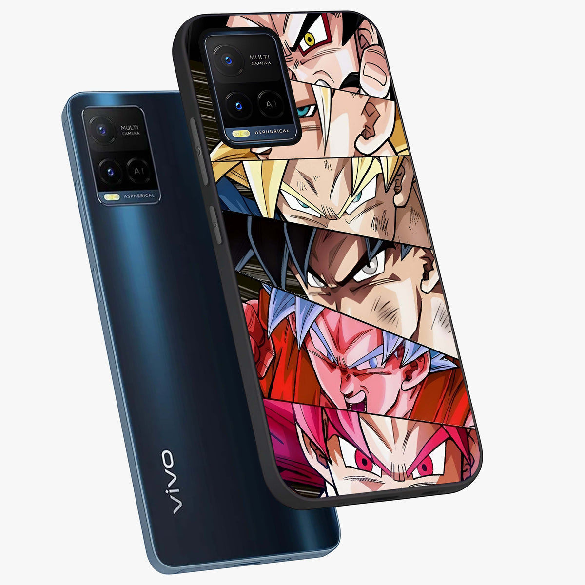 Anime Character Glass Case displayed in angled mockup highlighting colorful anime character illustration.