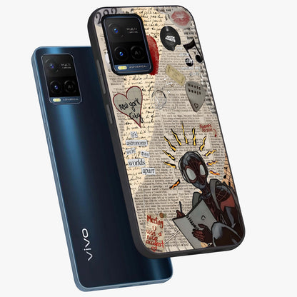 City Dream Sketch Glass Case displayed in angled mockup highlighting minimal city illustration with aesthetic sketch style.