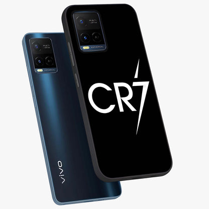 Cr7 Elite Strike Glass Case displayed in angled mockup highlighting powerful sports graphic with bold athletic theme.