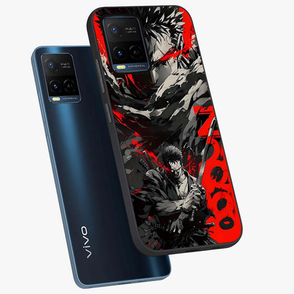 Demon Sword Resolve Glass Case displayed in angled mockup highlighting powerful demon sword illustration with dark fantasy aesthetic.