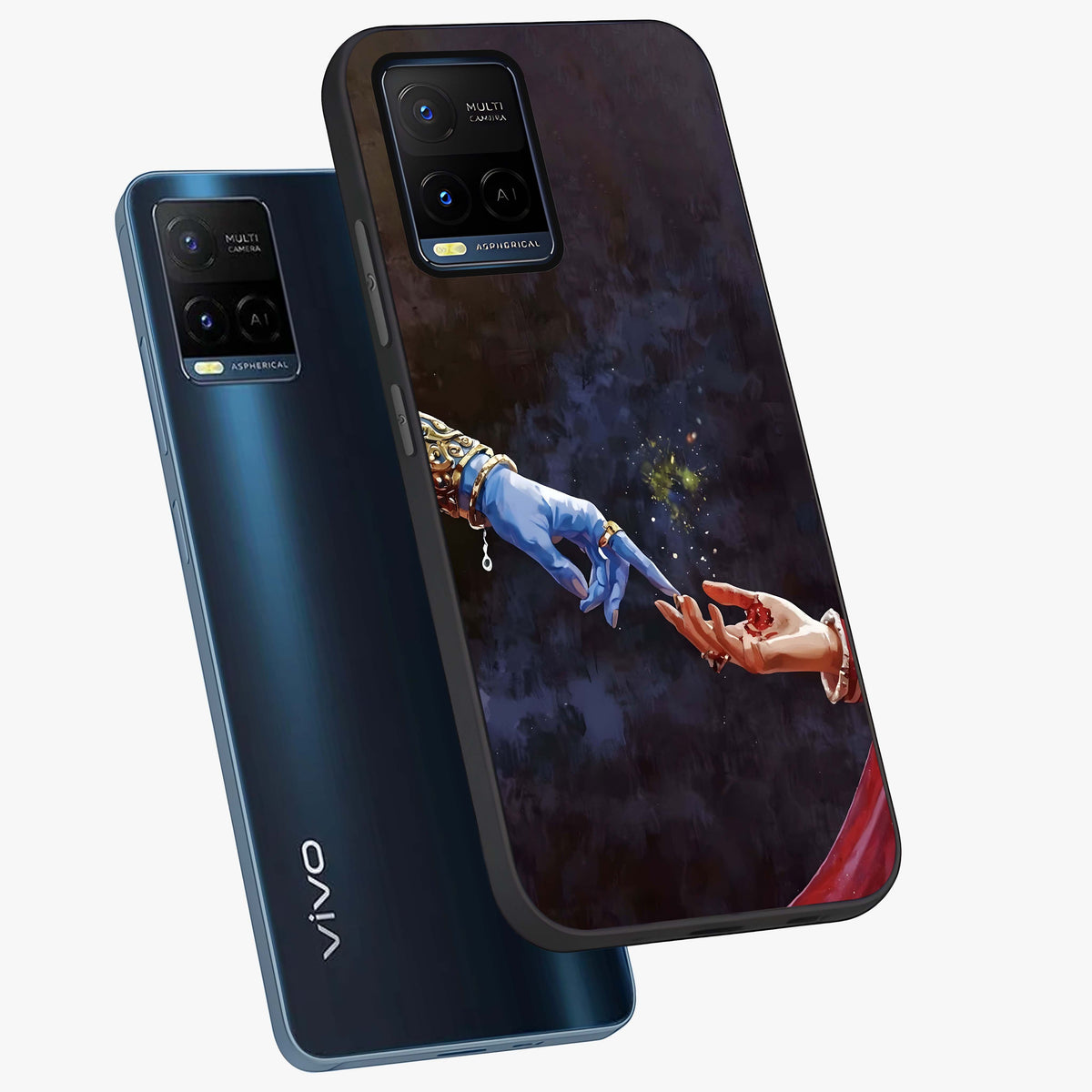Divine Touch Eternal Glass Case displayed in angled mockup highlighting elegant divine inspired design with calm aesthetic style.