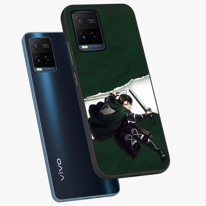 Emerald War Vanguard Glass Case displayed in angled mockup highlighting intense battle inspired design with emerald tone aesthetic.