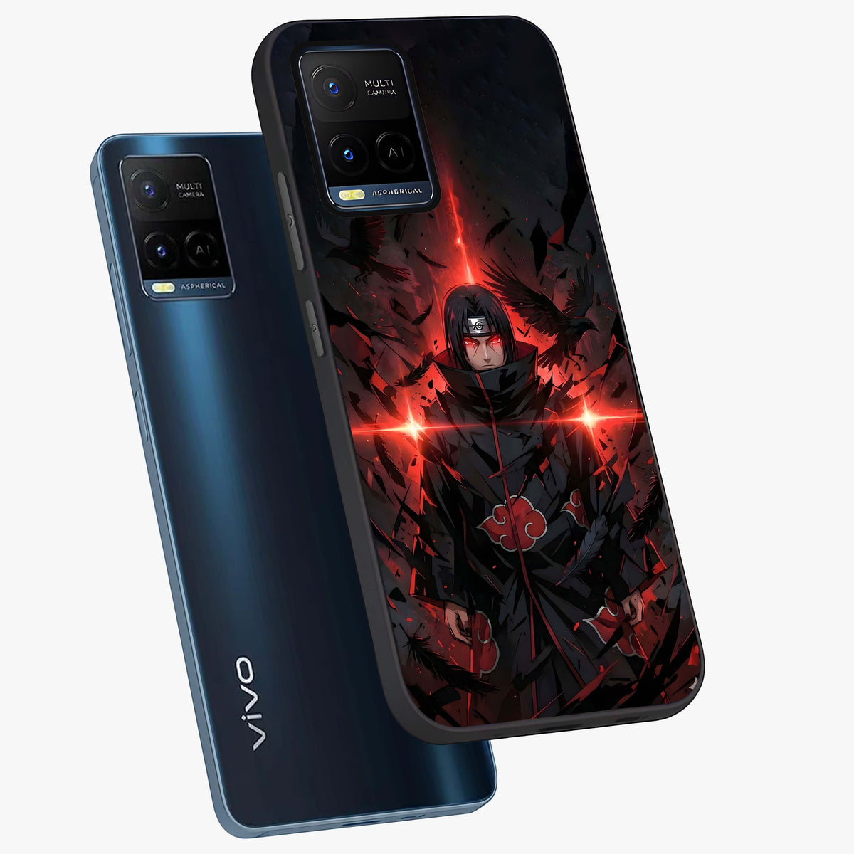 Focused Blade Discipline Glass Case displayed in angled mockup highlighting clean minimal text artwork with modern aesthetic style.