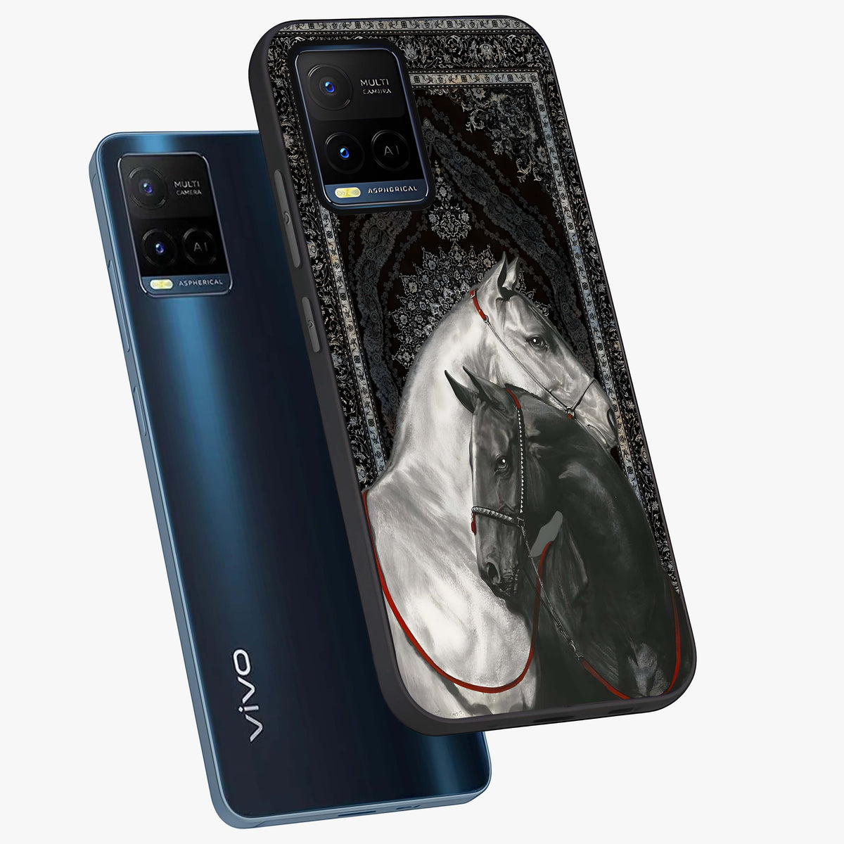 Majestic Ride Legacy Glass Case displayed in angled mockup highlighting sleek vehicle design with bold racing aesthetic.