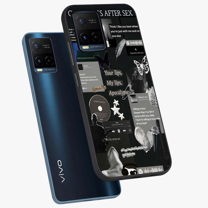 Midnight Love Echo Glass Case displayed in angled mockup highlighting elegant love inspired design with deep aesthetic style.