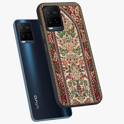 Persian Inspired Glass Case displayed in angled mockup highlighting intricate traditional design with elegant cultural aesthetic.