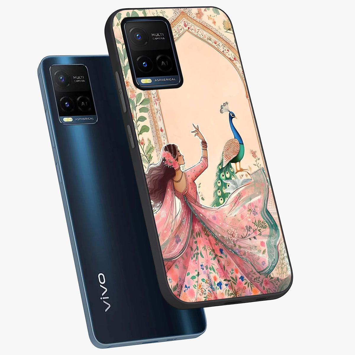 Royal Grace Muse Glass Case displayed in angled mockup highlighting graceful design with refined royal aesthetic.