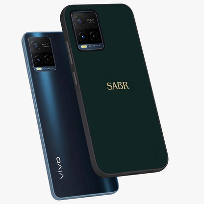 Sabr Minimal Patience Glass Case displayed in angled mockup highlighting simple inspirational design with clean aesthetic style.