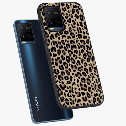 Savage Chic Pattern Glass Case displayed in angled mockup highlighting bold fashion inspired design with chic aesthetic.